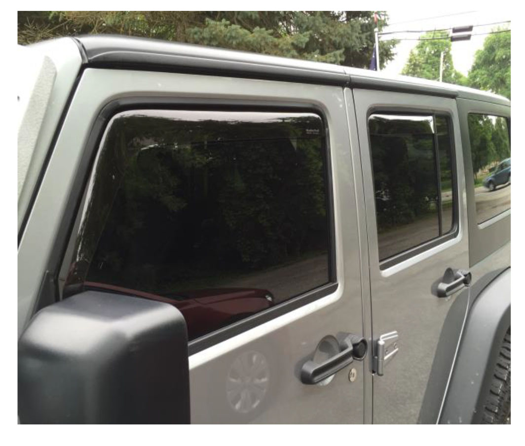 How to Install Your Weathertech Front & Rear Side Window Deflectors on your 20072015 Wrangler